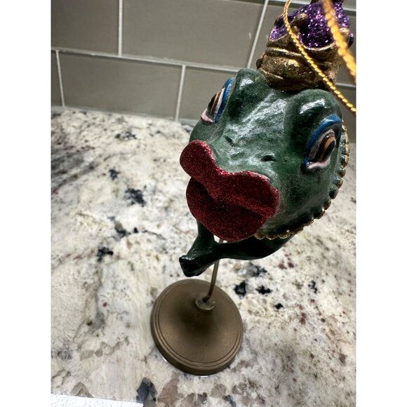 Kathrine Collections Whimsical Frog Hanging Ornament Crown Prince Collectible - Picture 7 of 15